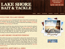 Tablet Screenshot of lakeshorefishing.com
